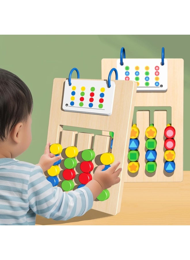 Toddler Toys Busy Board - Educational Montessori Toys With Wooden Shape Sorter Sensory Board, Toddler Tool Box Toy For 1 2 3 Year Old Boys Girls Learning Resources Gifts - Image 1
