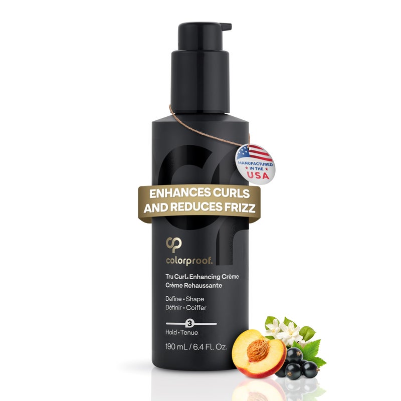 Colorproof Tru Curl Enhancing CrÃ¨me 6.4 Fl oz. Curl Creme with Black Currant, Jasmine & Peach Scent, Anti-Frizz, Humidity Control & Nourishing Curl Cream for Curly Hair Formula - Image 1