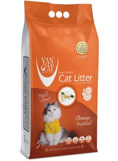 VAN CAT Van Cat White Clumping Bentonite Cat Litter Orange 5Kg  - Image 1