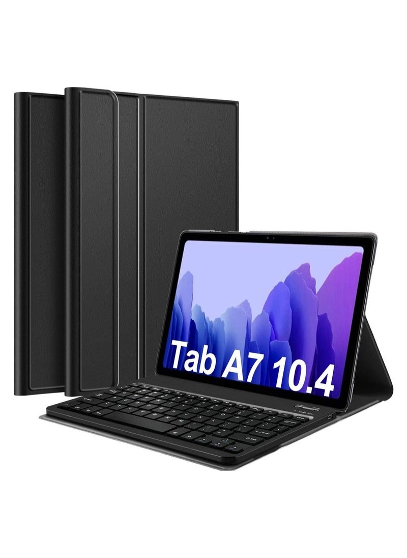 vesus Samsung Galaxy Tab A7 10.4" Keyboard Case 2020 Release, PU Leather Stand Cover with Magnetically Detachable Wireless Keyboard for Galaxy Tab A7 - Image 1