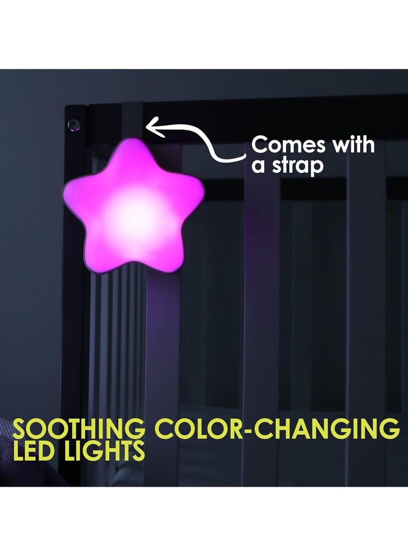 bbluv bblüv Stär Portable Baby Night Light & Music Box | Soothing Sounds, LED Color-Changing Light, Auto Shut-Off, Adjustable Volume | Newborn Sleep Aid (0+) - Image 3