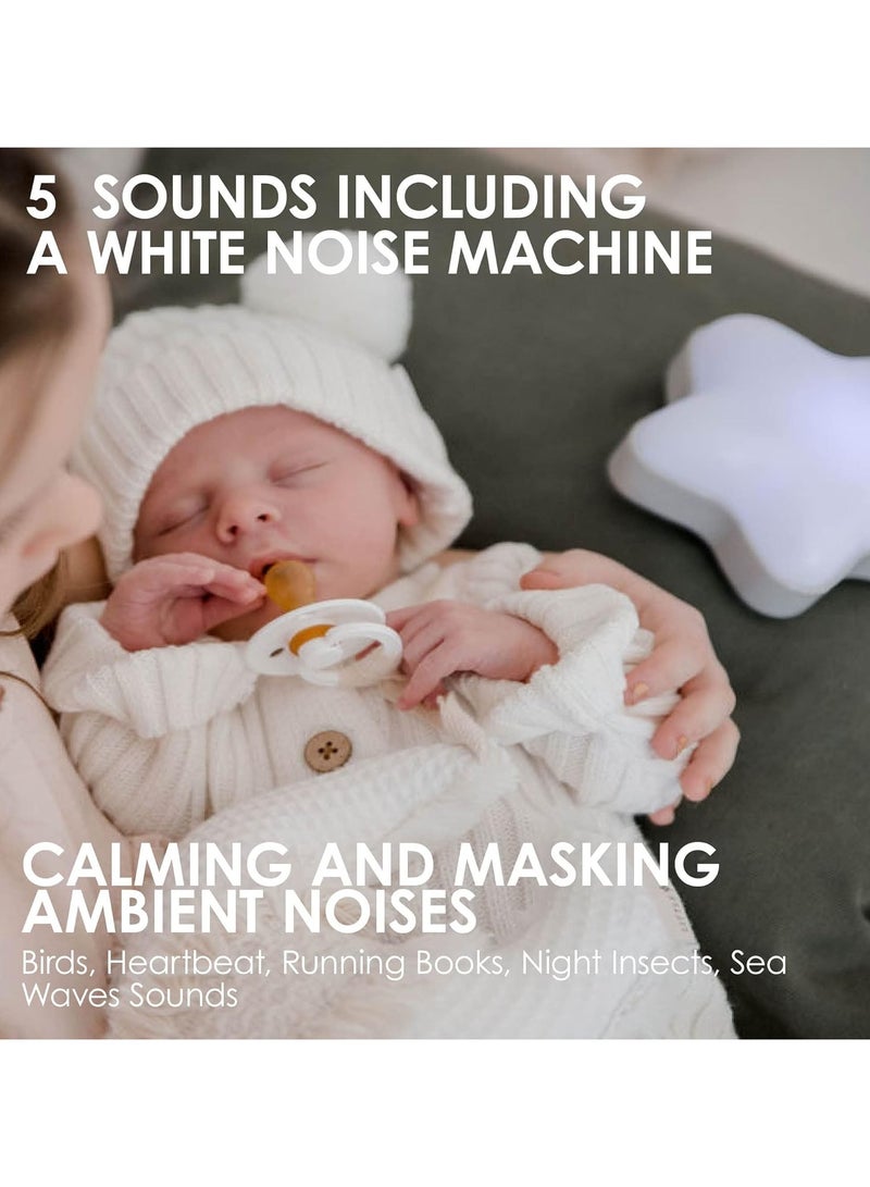 bbluv bblüv Stär Portable Baby Night Light & Music Box | Soothing Sounds, LED Color-Changing Light, Auto Shut-Off, Adjustable Volume | Newborn Sleep Aid (0+) - Image 5