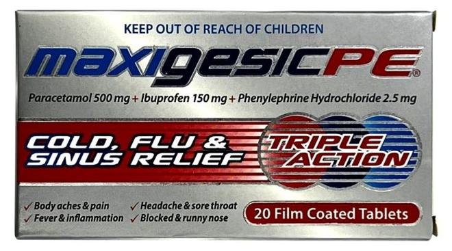 Maxigesic Pe 500Mg Tab 20S