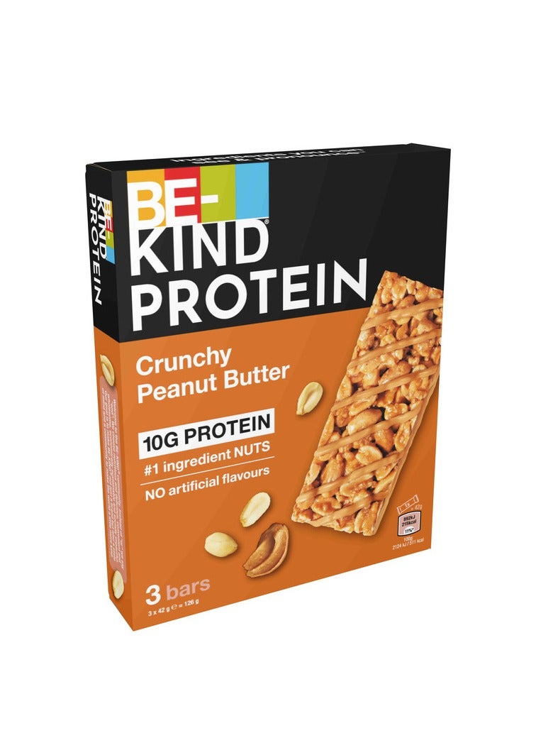 بي كايند بار بروتين زبدة الفول السوداني المقرمشة 3x42جم - Image 1