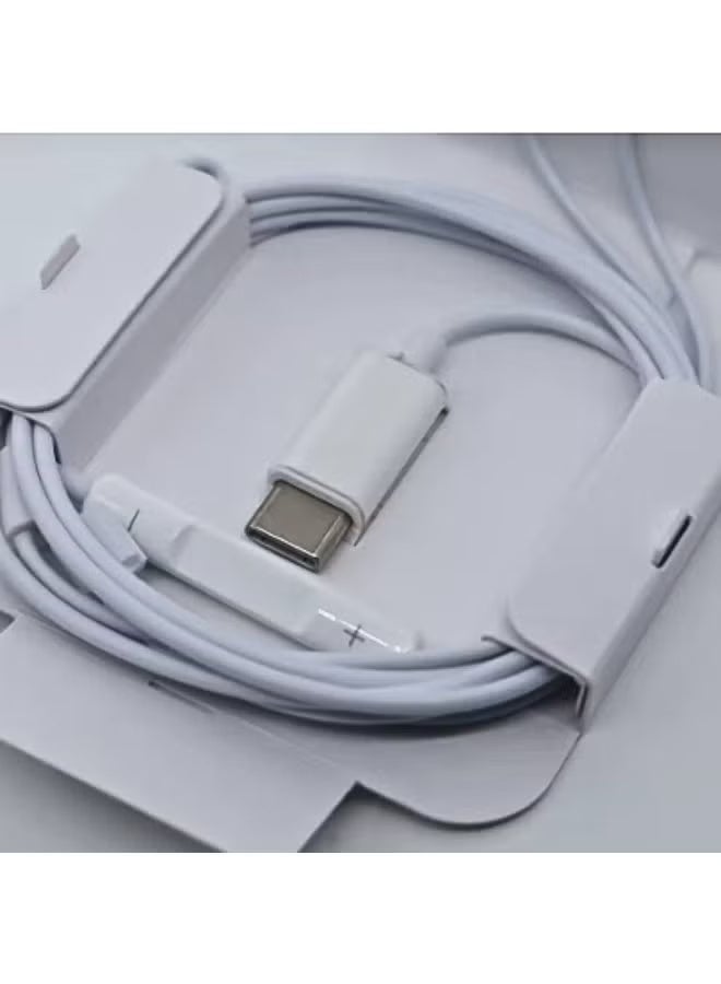 USB-C Wired Earphones with Microphone Hi-Fi Stereo Sound Noise Isolation Earbuds for Smartphones Tablets and Laptops White - Image 4