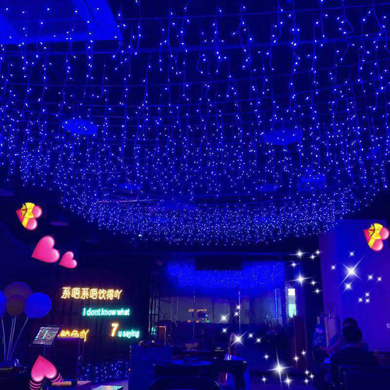 Ready-Made Led String Lights, Ice Strip Lights, Waterfall Lights, Curtain Lights, Starry Sky Lights, Stage Room Decoration, Holiday Lights - Image 4