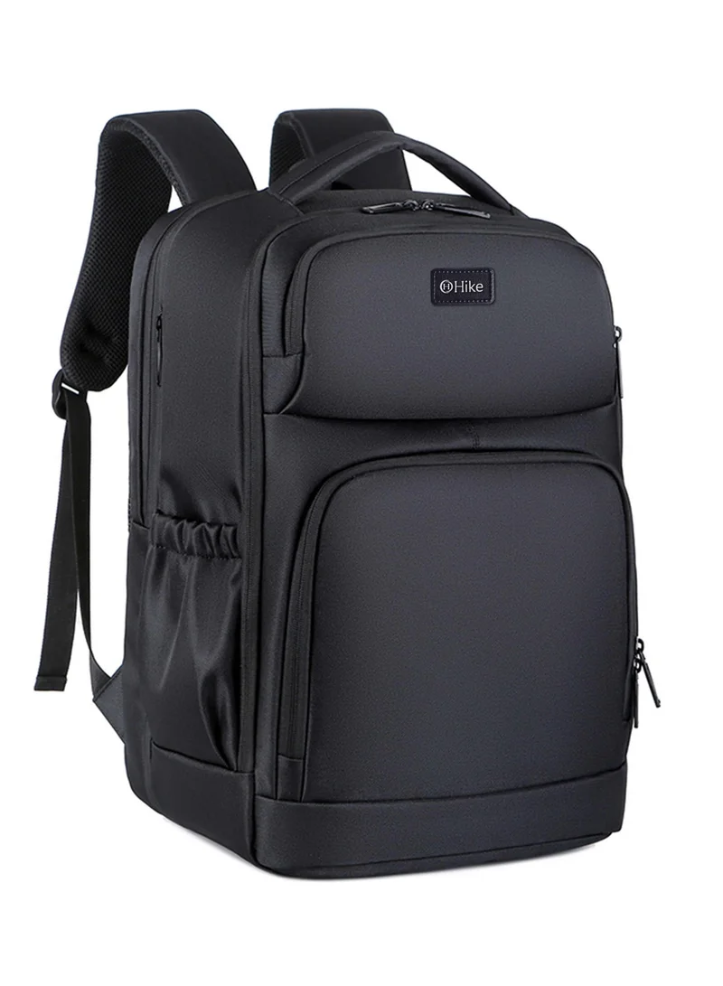 Hike  Premium Expandable Casual Backpack Water Resistant Laptop Daypack with Built in USB Port and Separate Laptop Compartment for Men and Women, HKY2206, Black  | Best Price UAE