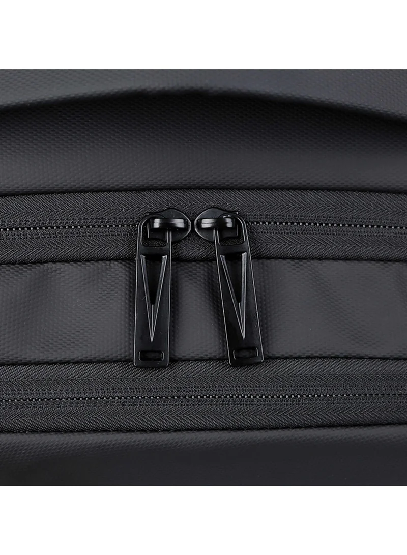 Hike  Premium Expandable Casual Backpack Water Resistant Laptop Daypack with Built in USB Port and Separate Laptop Compartment for Men and Women, HKY2206, Black  | Best Price UAE