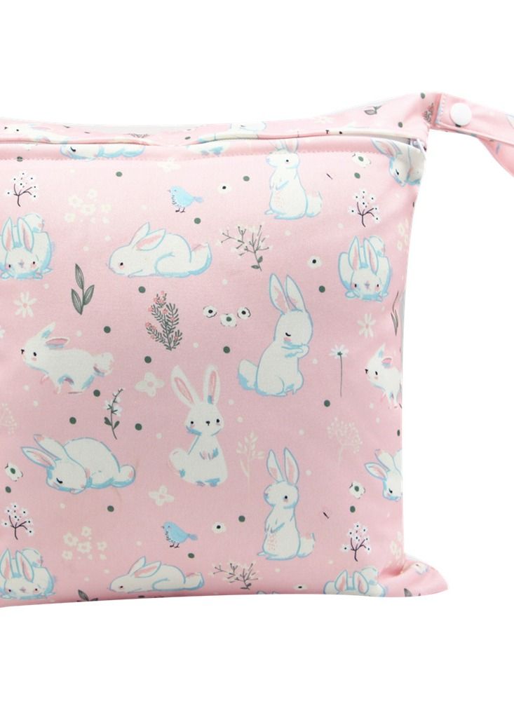 wenhuaren Cartoon Cute Print Stroller Hanging Bag Multi-functional Diaper Storage Bag Diaper Pad Hanging Bag  - Image 2