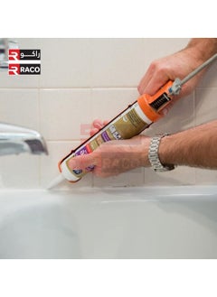 RACO RACO General Purpose Silicone Gun, Suitable for Home & Office use with 10:1 Thrust Ratio, Metal Caulking Gun with Quick Release Plate for Adhesives, Caulk, Silicone, and other Cartridges  - Image 3