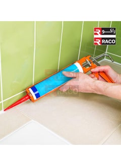 RACO RACO General Purpose Silicone Gun, Suitable for Home & Office use with 10:1 Thrust Ratio, Metal Caulking Gun with Quick Release Plate for Adhesives, Caulk, Silicone, and other Cartridges  - Image 4