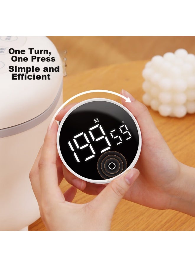 Bai Jie Baijie Timer Mechanical Timer, Kitchen Baking Steaming Fish Countdown Timer Time Management Tool, Magnetic Attachment  - Image 2