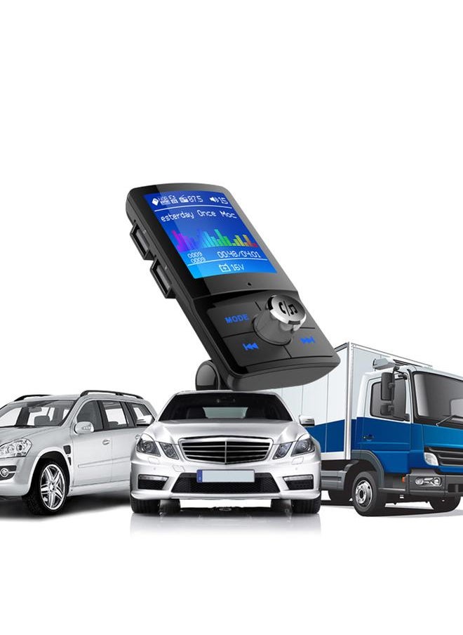 Thoraya Car Wireless Bluetooth Hands-free MP3 Music Player Color Screen FM Transmitter  - Image 4