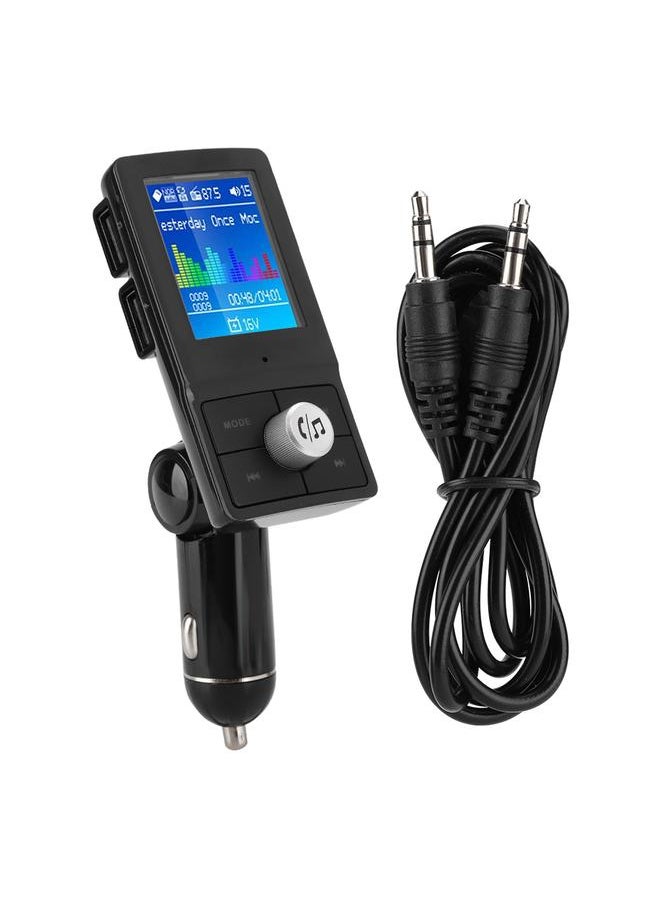 Thoraya Car Wireless Bluetooth Hands-free MP3 Music Player Color Screen FM Transmitter  - Image 1