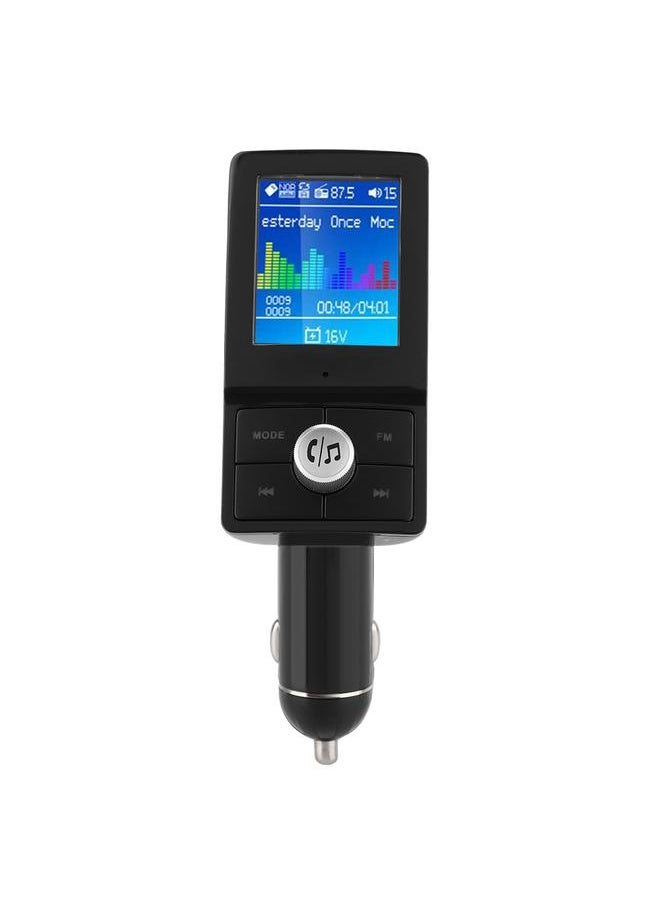 Thoraya Car Wireless Bluetooth Hands-free MP3 Music Player Color Screen FM Transmitter  - Image 3