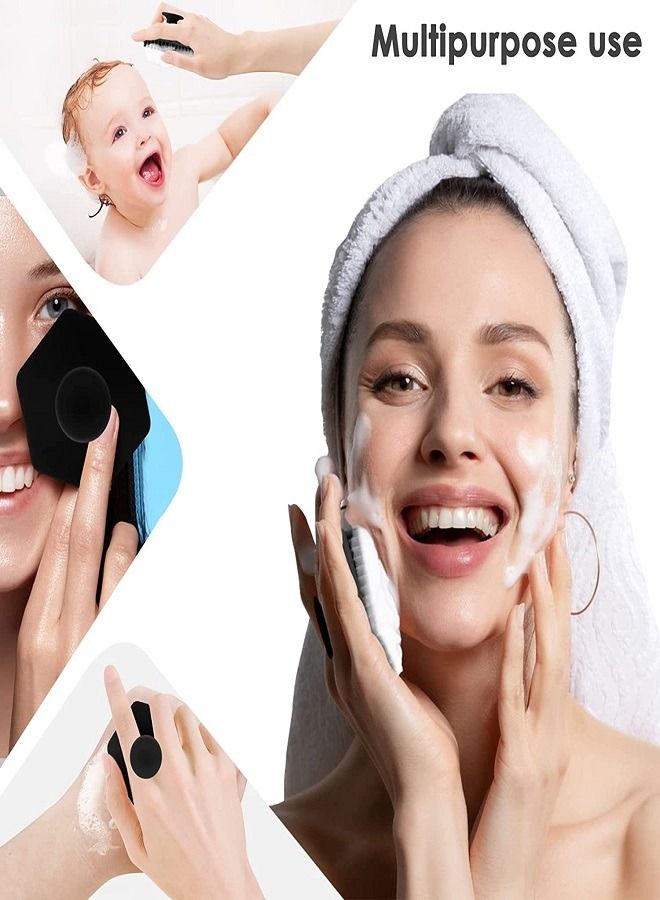 Multifunctional silicone washer, gentle silicone facial scrub, exfoliating silicone beard cleaning brush - Image 1