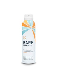 bare republic Bare Republic Mineral Sunscreen SPF 50 Sunblock Spray, Sheer and Non-Greasy Finish, Vanilla Coco Scent, 6 Fl Oz  - Image 1