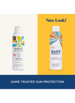 bare republic Bare Republic Mineral Sunscreen SPF 50 Sunblock Spray, Sheer and Non-Greasy Finish, Vanilla Coco Scent, 6 Fl Oz  - Image 2