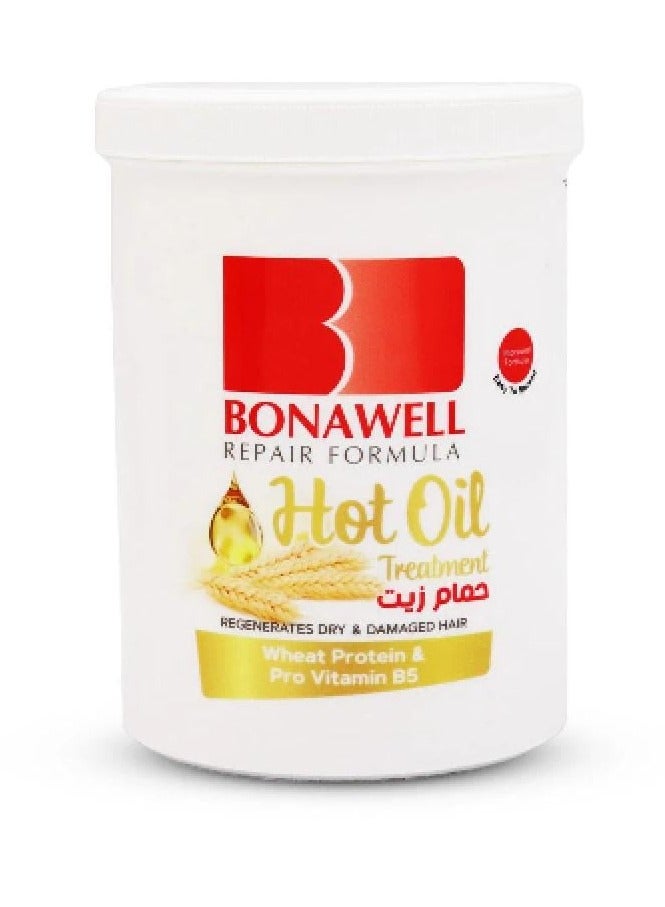 بوناويل حمام زيت يعالج الشعر مع بروتين القمح وبرو فيتامين ب5 810 مل