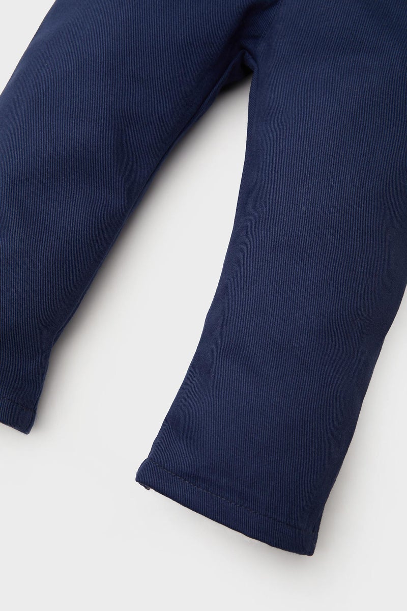 ديفاكتو طقم بيبي اولادي تيشيرت مخطط وسالوبيت - قطعتين - Image 4