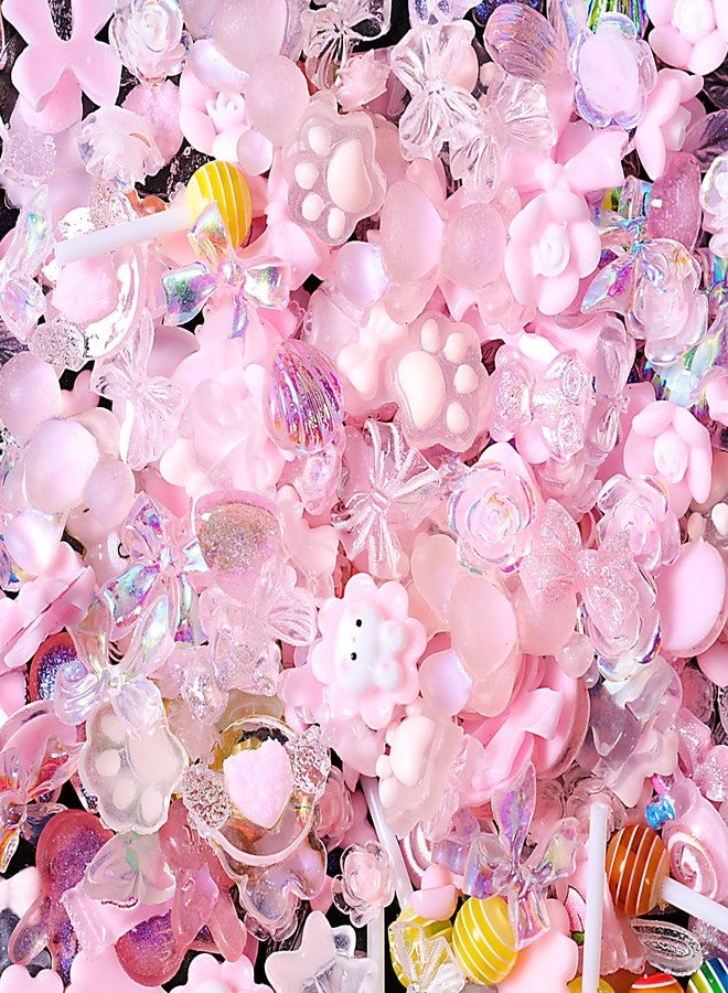 MAJOR DIJIT 3D Mix Assorted Color Nail Charms Acrylic Multi Cute Nail Art Charms Hollow Candy Jewelry Nail Supplies for Nail Art Design DIY Crafts Accessories (Pink Candy) - Image 5