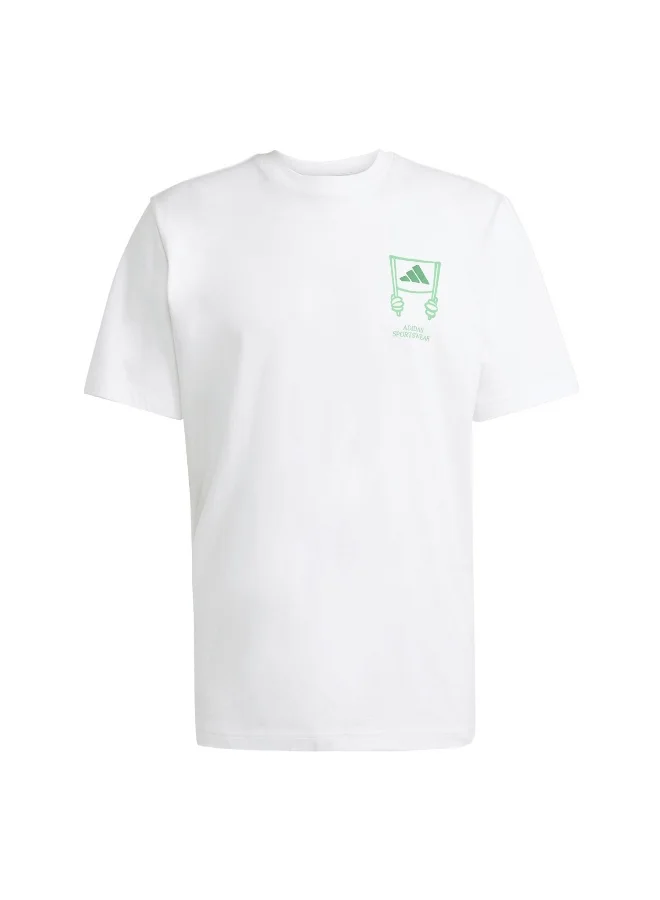 Adidas Adidas M Stad Crowd T M White Not Sports Specific T-Shirts For Men