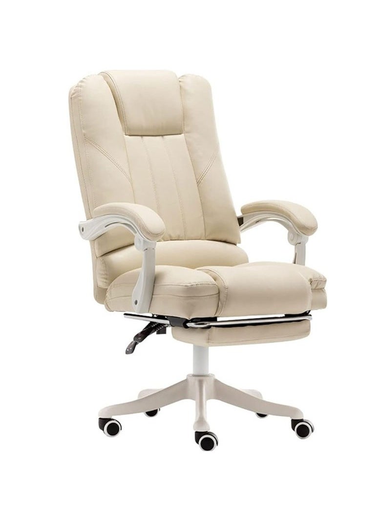 Arabest - Ergonomic Office Chair, Adjustable High Back Recliner Chair with Padded Armrests and Retractable Footrest Computer High Back Adjustable Ergonomic Desk Chair PU Leather Swivel Task Chair - Image 1