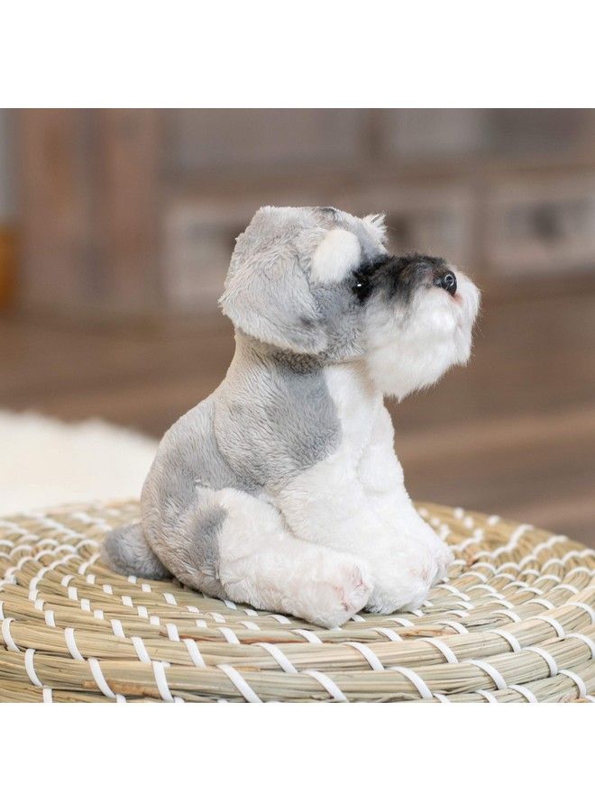 DEMDACO Schnauzer Children'S Plush Beanbag Stuffed Animal Toy Light Grey - Image 5