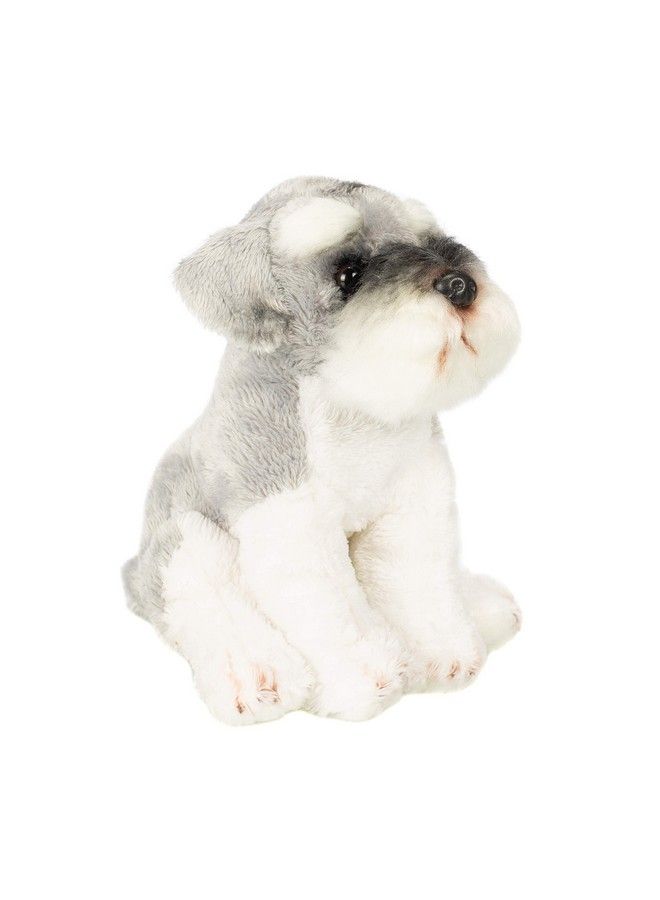 DEMDACO Schnauzer Children'S Plush Beanbag Stuffed Animal Toy Light Grey - Image 4