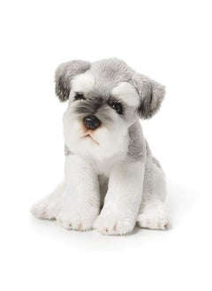 DEMDACO Schnauzer Children'S Plush Beanbag Stuffed Animal Toy Light Grey  - Image 2