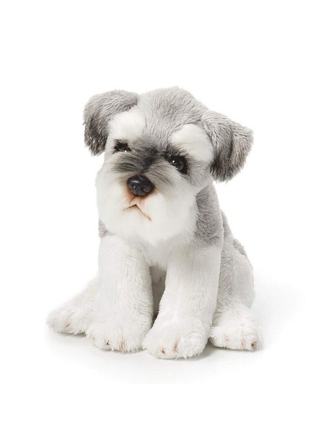 DEMDACO Schnauzer Children'S Plush Beanbag Stuffed Animal Toy Light Grey - Image 2