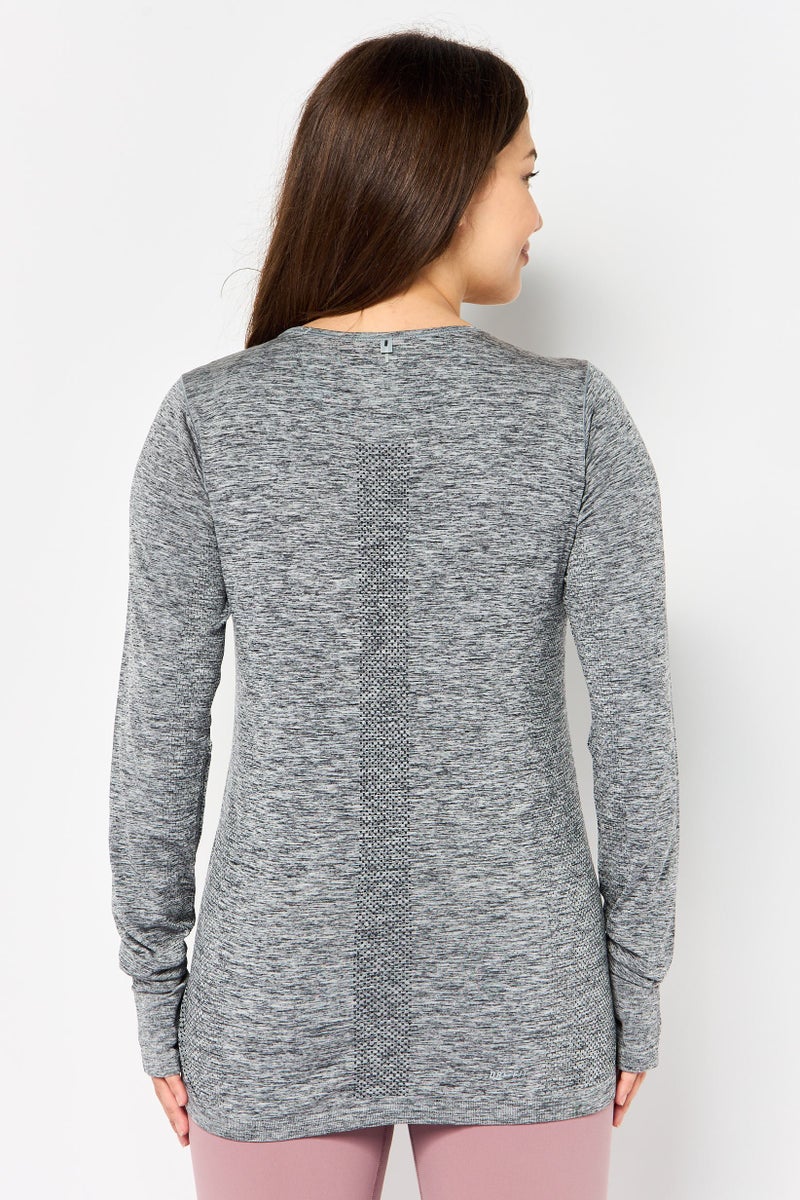 Nike Women Dri-Fit Long Sleeve Running T-Shirt, Multicolor - Image 3