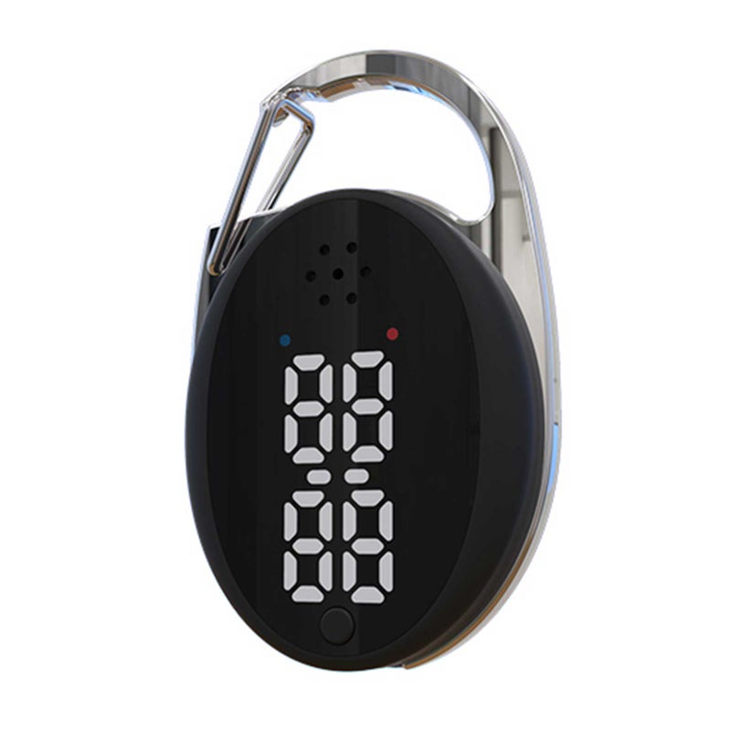 مطاردة البعوض الصوتية بثلاث سرعات قابلة للشحن عبر USB ذات نوع الخطاف المحمول للمنزل والخارج طبيعية مطاردة البعوض مع عرض الساعة - Image 1
