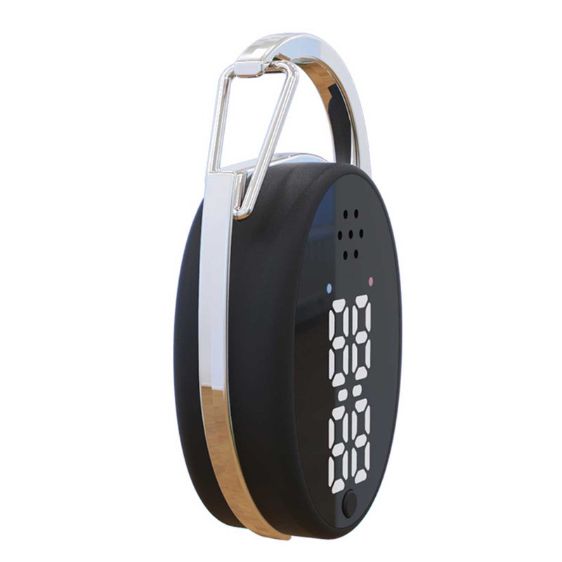 مطاردة البعوض الصوتية بثلاث سرعات قابلة للشحن عبر USB ذات نوع الخطاف المحمول للمنزل والخارج طبيعية مطاردة البعوض مع عرض الساعة - Image 4