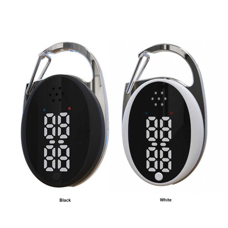 مطاردة البعوض الصوتية بثلاث سرعات قابلة للشحن عبر USB ذات نوع الخطاف المحمول للمنزل والخارج طبيعية مطاردة البعوض مع عرض الساعة - Image 3