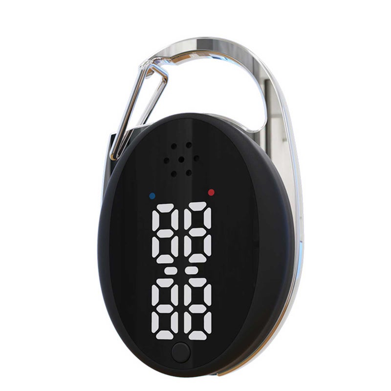 مطاردة البعوض الصوتية بثلاث سرعات قابلة للشحن عبر USB ذات نوع الخطاف المحمول للمنزل والخارج طبيعية مطاردة البعوض مع عرض الساعة - Image 2