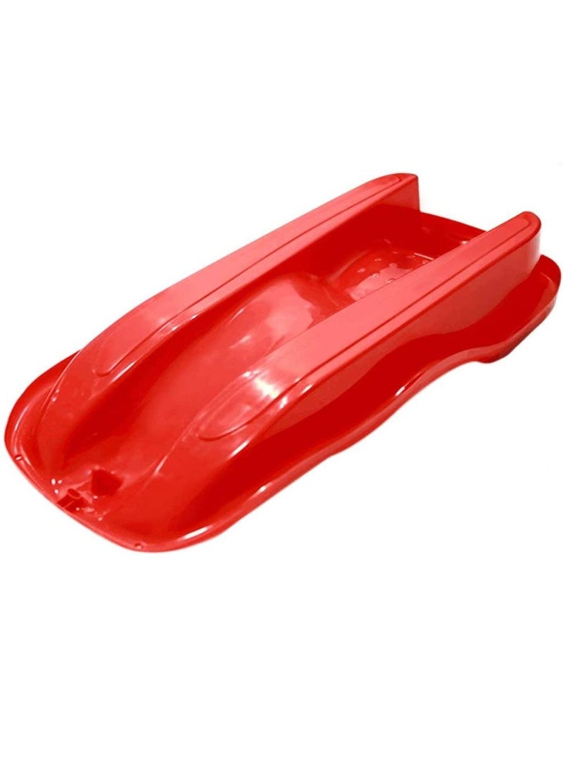 DubaiGallery Plastic Snow Sled, Kids Skiing Sled Board Snowboard Outdoor Downhill Toboggan with Brakes and Pull Rope for Grass Sliding and Sand Boarding - Image 4