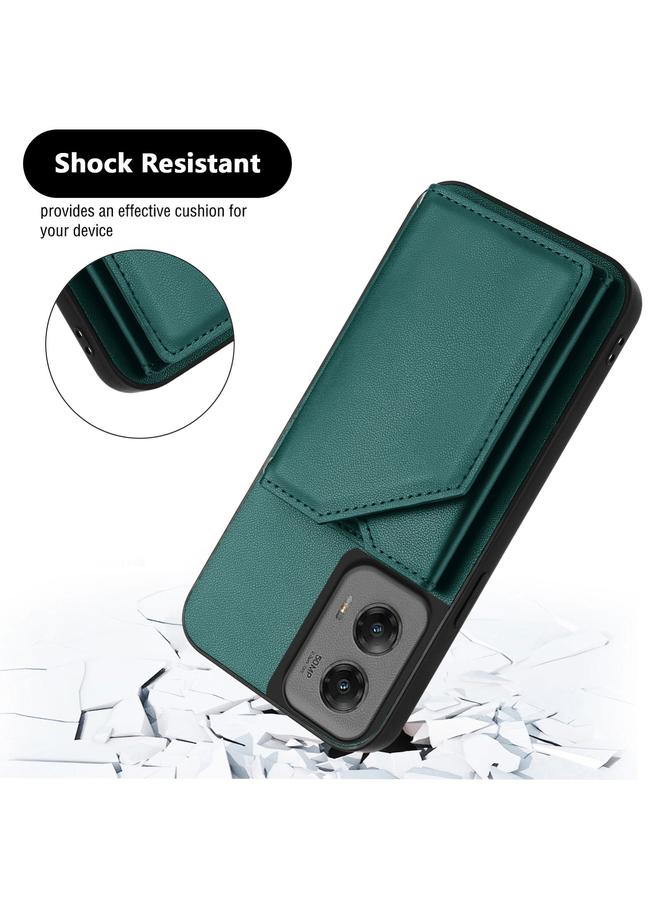 اس-توب جراب لهاتف Motorola Moto G Stylus 5G 2024، جراب هاتف بملمس جلدي وأربع فتحات للبطاقات مع حزام معصم - Image 3