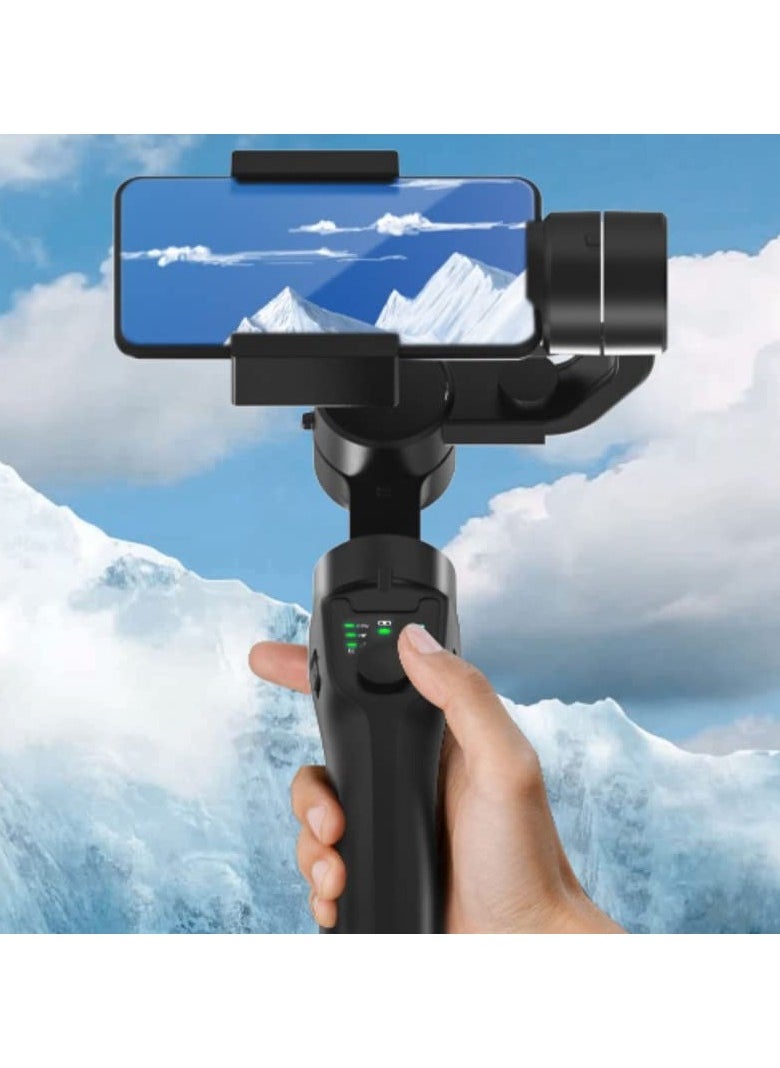 AROAQ - Gimbal Stabilizer for Smartphone Android Cell Phone 3-Axis Handheld Gimble Stick w/Grip Tripod Ideal for Vlogging YouTube Vlog TikTok Instagram Live Video Kit - Image 1