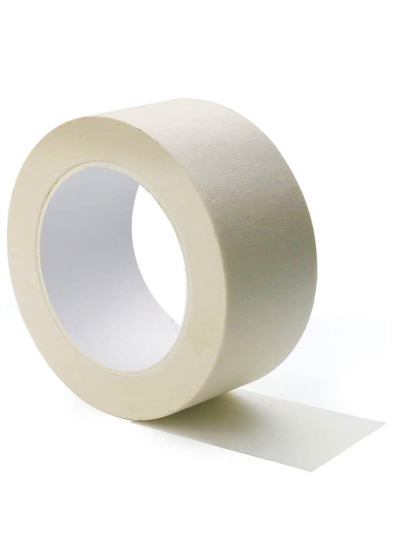 ECVV Masking Tape 2" x 20 Yards | Strong Adhesive Tape for Painting, Decorating, DIY Home, Office, School Stationery, Arts, DIY Crafts etc [1 Roll]  - Image 1