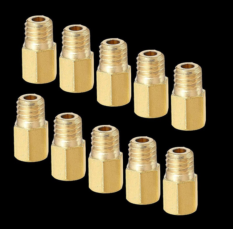 Skdorpfm 10pcs Hex Style Main Kei-hin Jets Replacement for MIKUNI VM/TM/TMX Carburetor 300 310 320 330 340 350 360 370 380 390 Brass Jet Kit (300-390) - Image 3