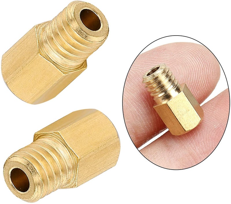 Skdorpfm 10pcs Hex Style Main Kei-hin Jets Replacement for MIKUNI VM/TM/TMX Carburetor 300 310 320 330 340 350 360 370 380 390 Brass Jet Kit (300-390) - Image 2