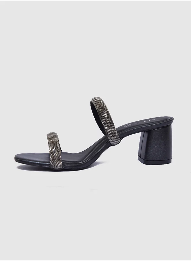 Vincci Multi Strap Mid Heel Sandals