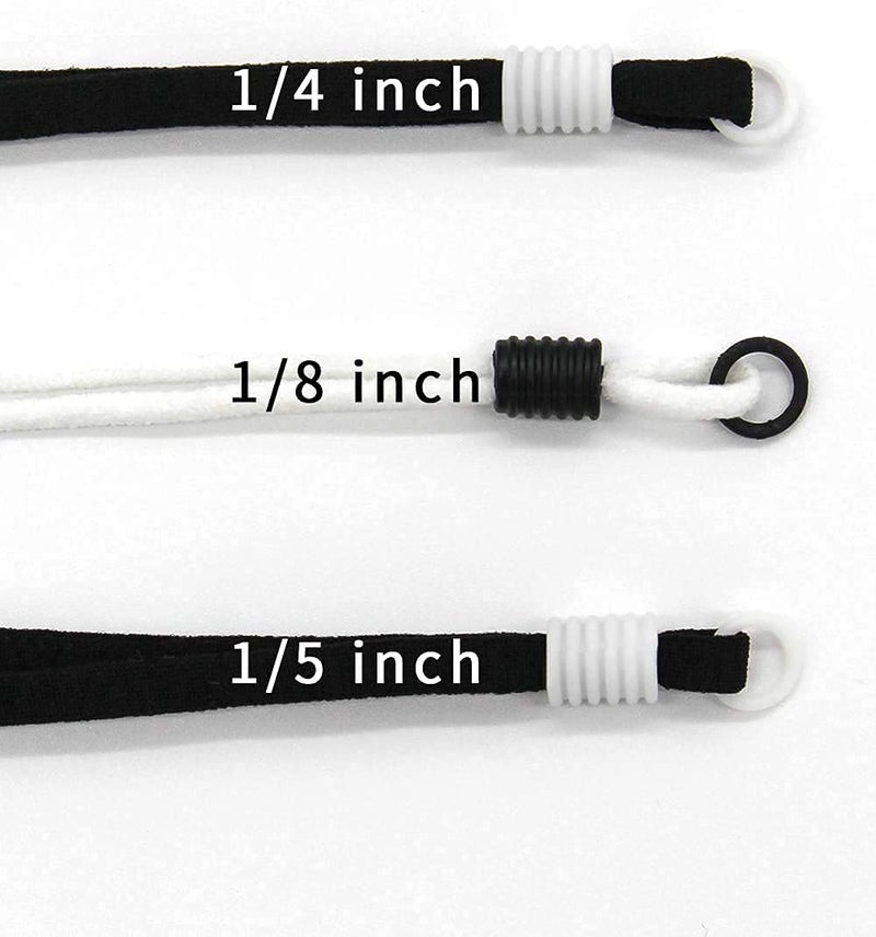 Aakriti Aakriti Cord Lock Silicone Round Elastic Mask Adjustment Mask Accessories 100pcs Cord Locks Toggles and 100pcs Plastic Rings Black  - Image 3
