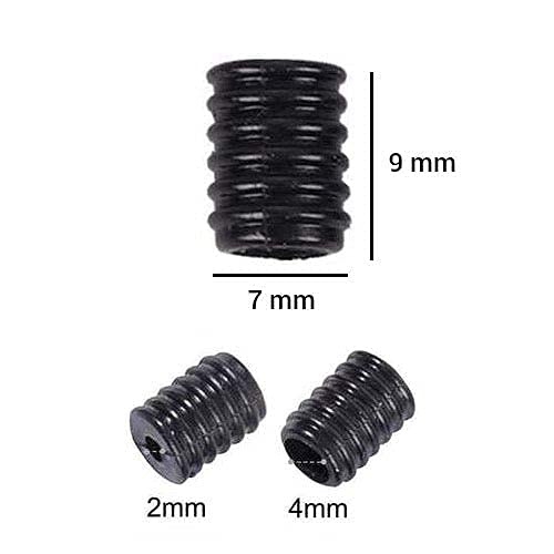 Aakriti Aakriti Cord Lock Silicone Round Elastic Mask Adjustment Mask Accessories 100pcs Cord Locks Toggles and 100pcs Plastic Rings Black  - Image 5