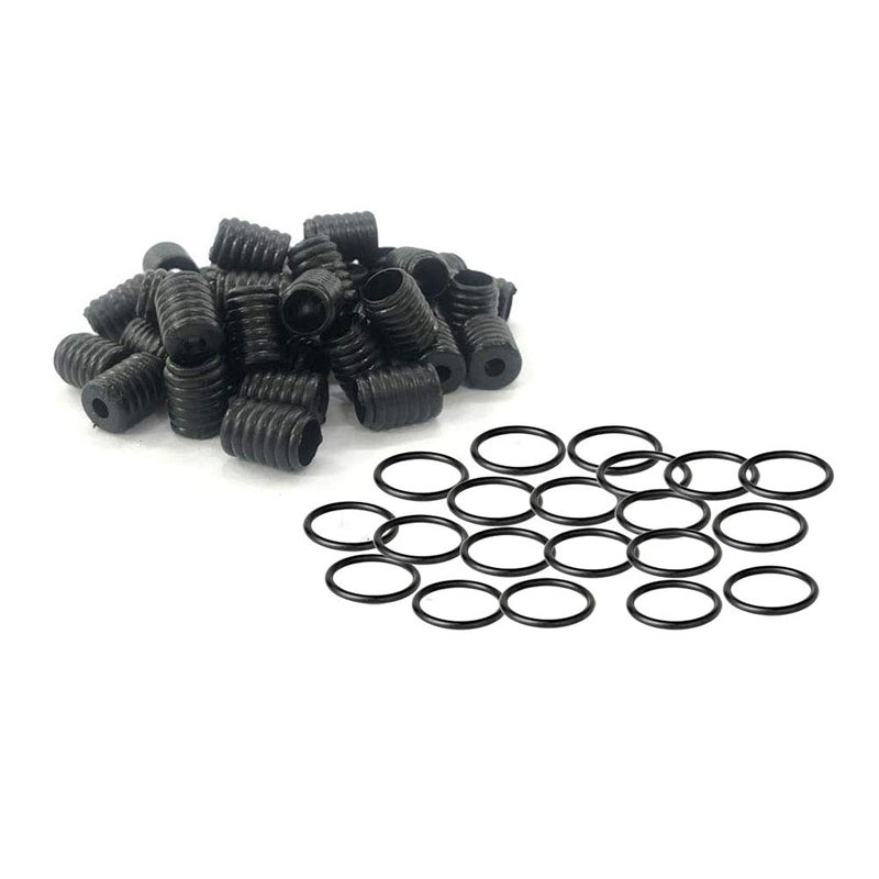 Aakriti Aakriti Cord Lock Silicone Round Elastic Mask Adjustment Mask Accessories 100pcs Cord Locks Toggles and 100pcs Plastic Rings Black  - Image 1