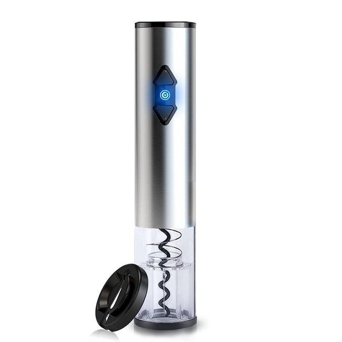 CIRCLE JOY ELECTRIC WINE OPENER BATTERY WINE OPENER WINE BOTTLE OPENER ELECTRIC CORKSCREW WINE PULLER WINE SCREWPULL UNCORKER CORK REMOVER STAINLESS STEEL