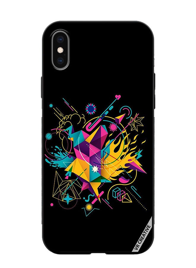 VR CREATIVE Protective Case Cover For Apple iPhone X/XS Art Design Multicolour - Image 1