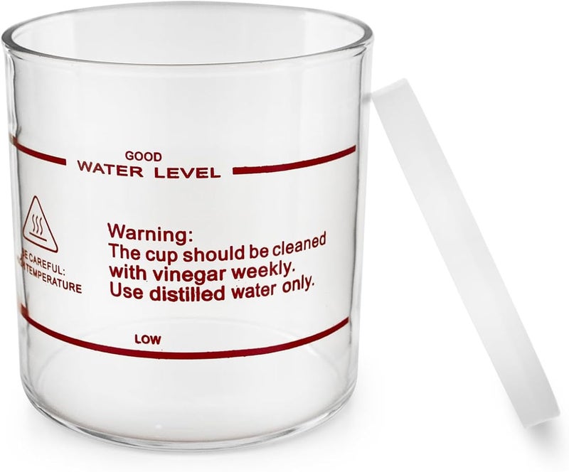 Elitzia Accessories Transparent Glass Steam jar Spare parts of Facial Steamer ETBL1 (Height 13cm) - Image 1