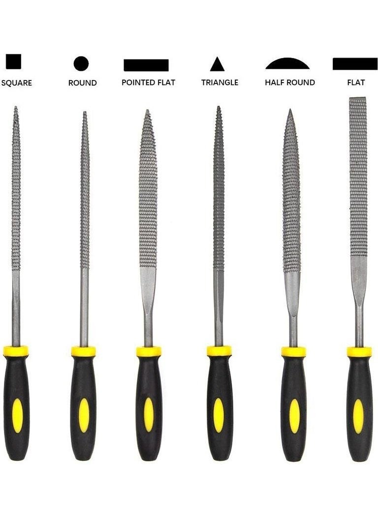 TiTi - 6163 Mini Wood Rasp File Set 14 cm (6 Pieces) - Image 1